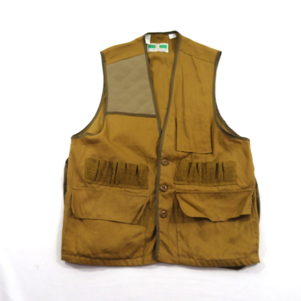 Game Winner Hunter Beige Vest Sz S Beige Hunting Shooting Vintage